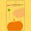Yellow hanging box packaging cardboard background vector