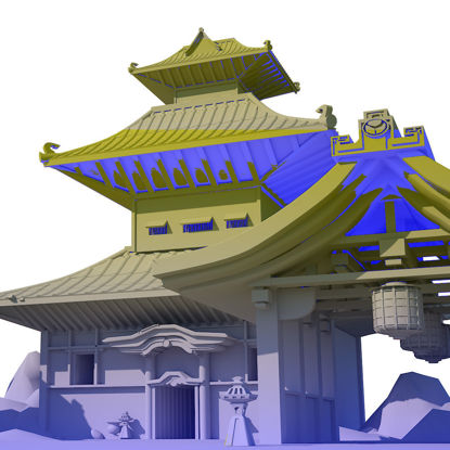 Ancient Chinese building 3d model