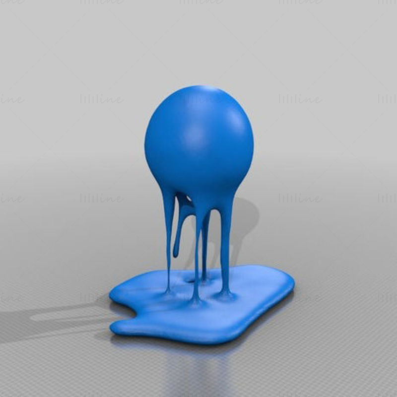 ذوبان الكرة 3D نموذج الطباعة
