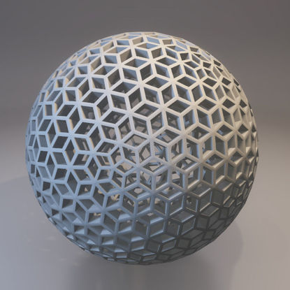 Diamond Hollow Sphere 3d printing model