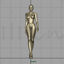 Rigged Women Walk 3d model animation
