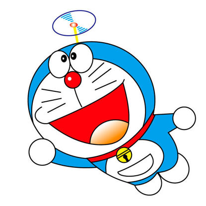Cartoon Doraemon Character AI Vector