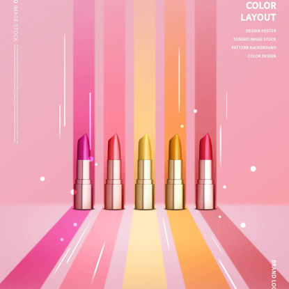 Make-up poster template color layout