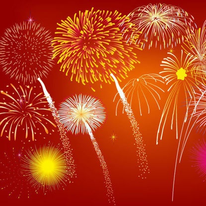 Fireworks Sky Graphic AI Vector