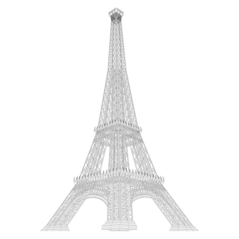 The Eiffel Tower Paris France AI Vector