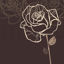 Concise Rose Hand Drawing Background AI Vector