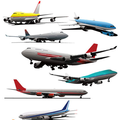 Aeroplane Airliner Passenger Plane Graphic Design AI Vector