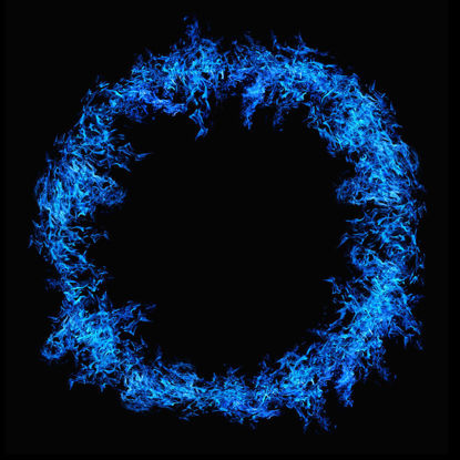 Blue Fire Wreath PNG