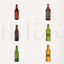Beer Bottles AI vector