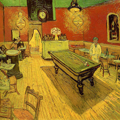Oil Painting: Night Cafe Club by Vincent van Gogh