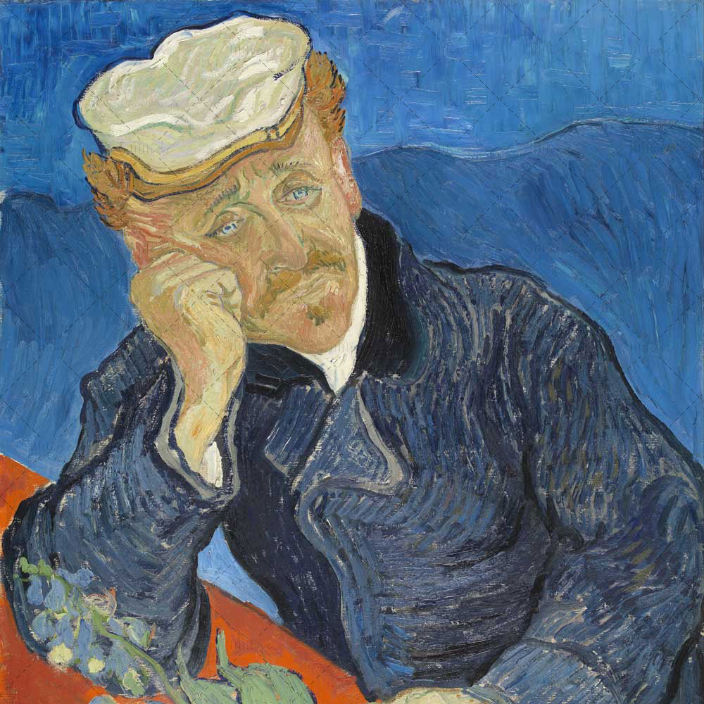 Oil Painting: Dr. Paul Gachet (1890) by Vincent van Gogh