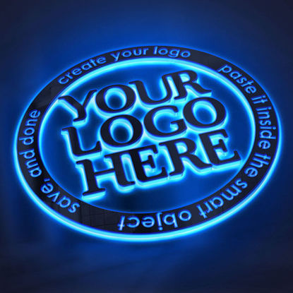 backlit logo mockup