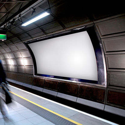 billboard underground metro subway mockup 04