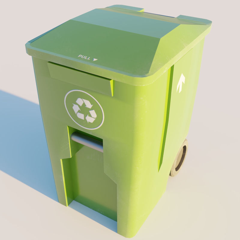 Outdoor Garbage container 3d model