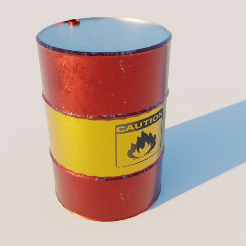 Outdoor Gas drum 3d model
