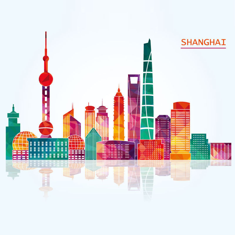 Shanghai Building Group Graphic AI Vector