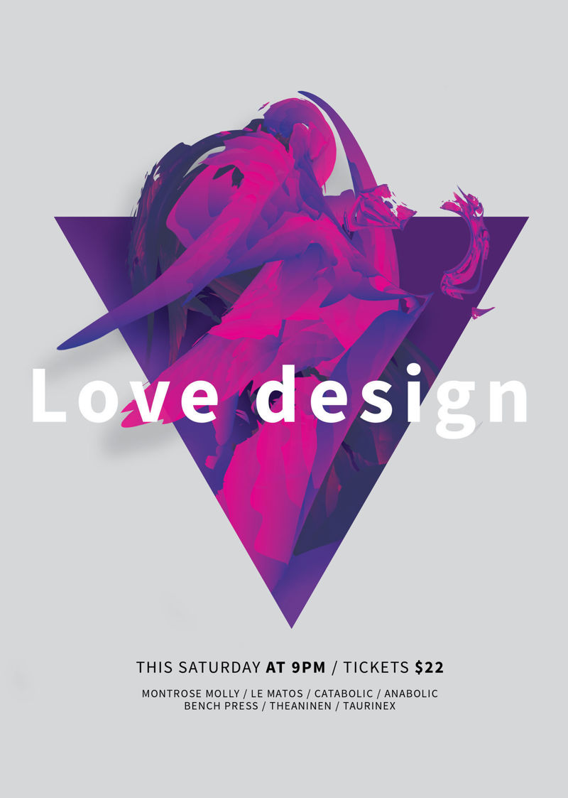 Art design event poster template