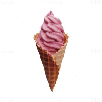 Icecream Cone Photorealistic Graphic AI Vector