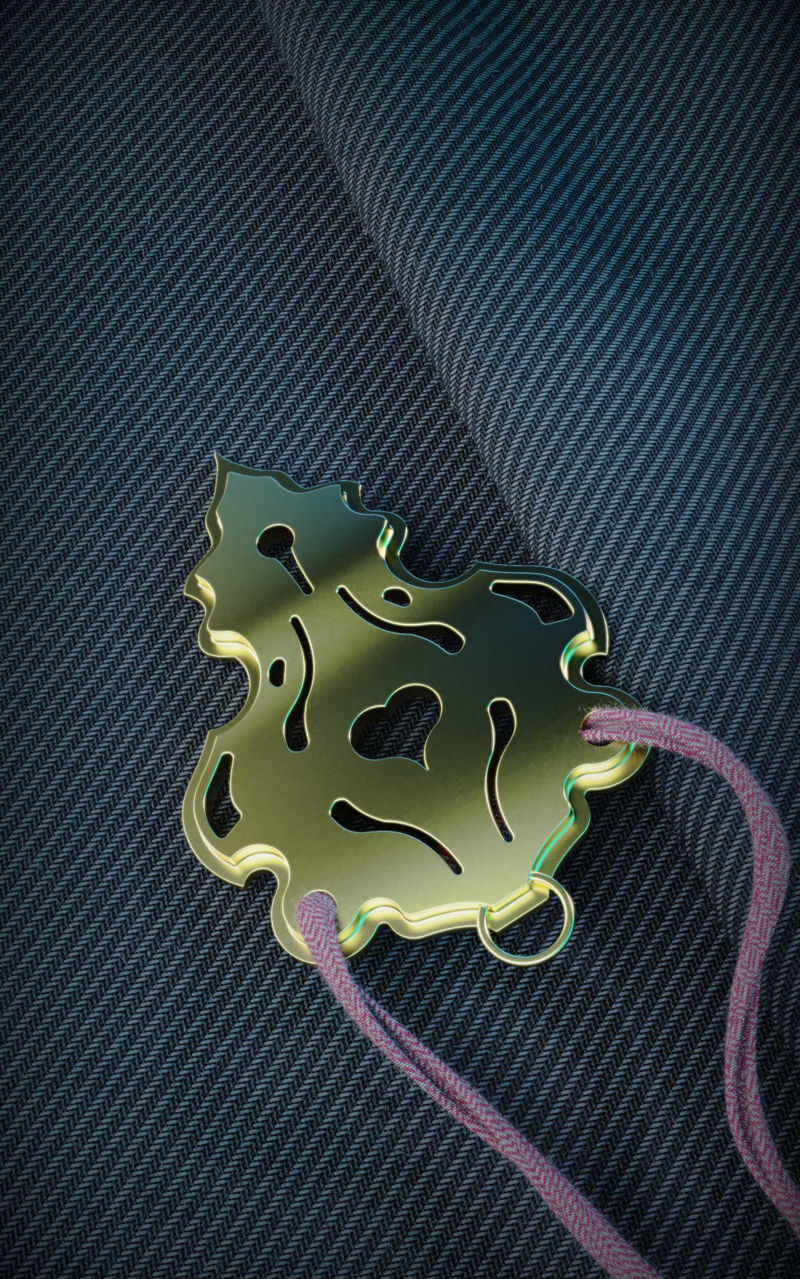 leaf pendant jewerly 3d model