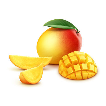 Elaborate Fruit Mango Graphic AI Vector