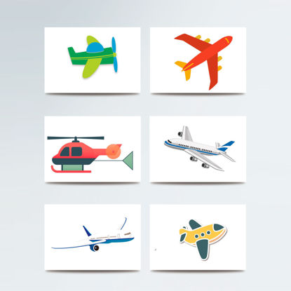 Cartoon Aeroplanes Graphic AI