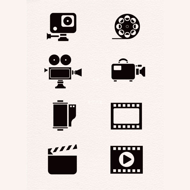 Movie Film Camera AI Vector