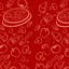 Cartoon Foods Background AI Vector