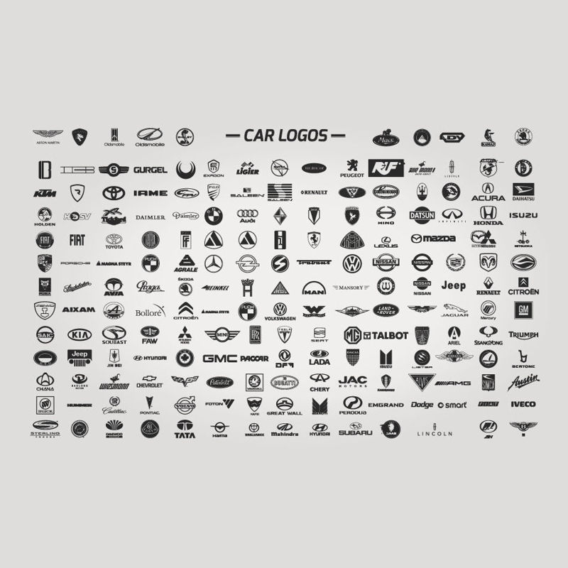 Car Brand Logos AI Vector