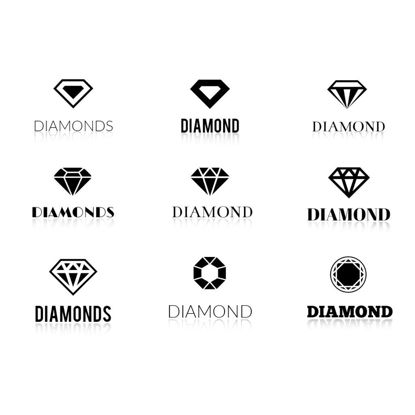 Diamond Icons AI vector