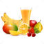 Fruits Mango Pear Apple Cherry Strawberry Banana Orange Graphic AI Vector