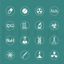16 Chemistry Icons AI Vector