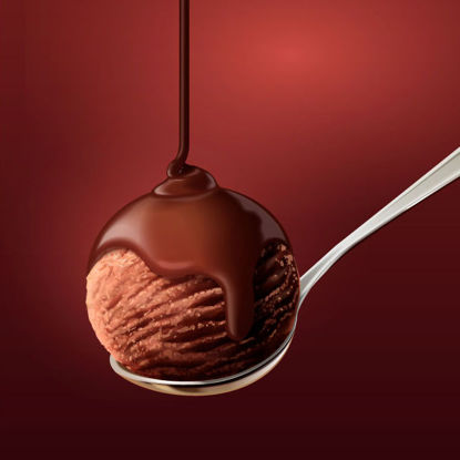 Chocolate Icecream Ball Graphic AI Vector