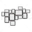 Photo Frames On The Wall AI Vector