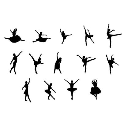 Dancing Silhouettes AI Vector