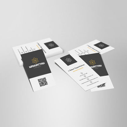 business card showcase vertical mockups