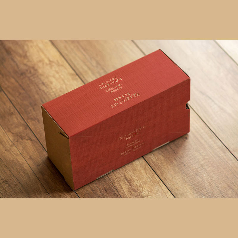 Courier box smart object mock up psd