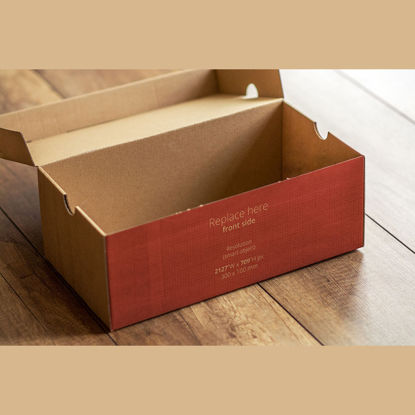 Opened Courier box mock up