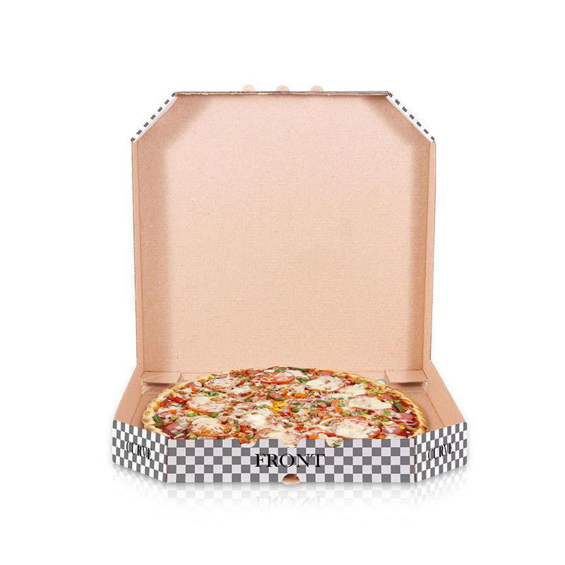 Open pizza package mockup