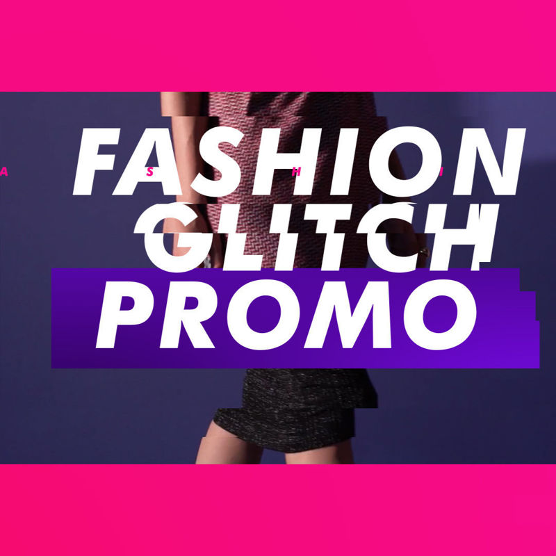 Fashion Glitch Promo AE Template