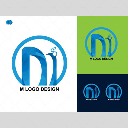 M Letter Logo Template Design