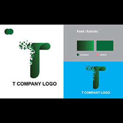T Company Logo Template Design
