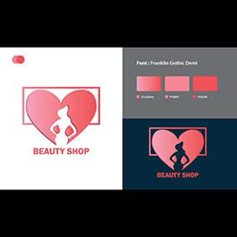 Beauty Shop Logo Template Design