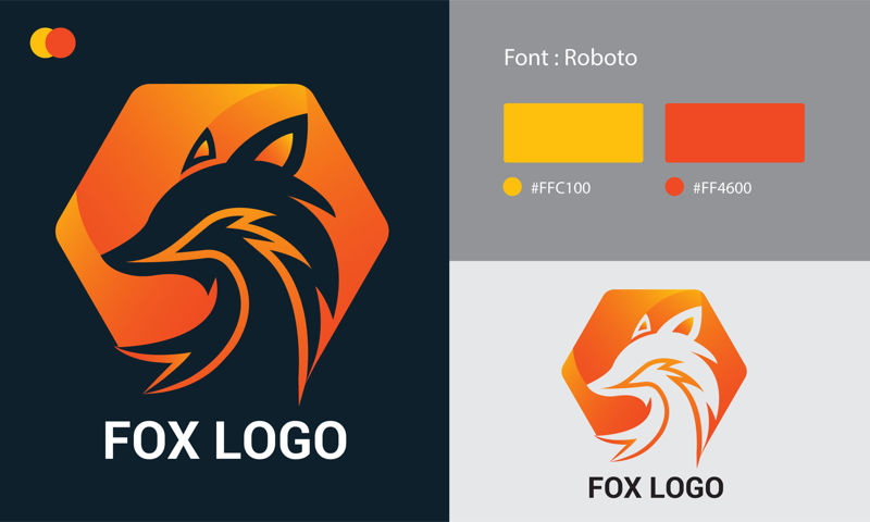 Fox Logo Collection Different Femplates