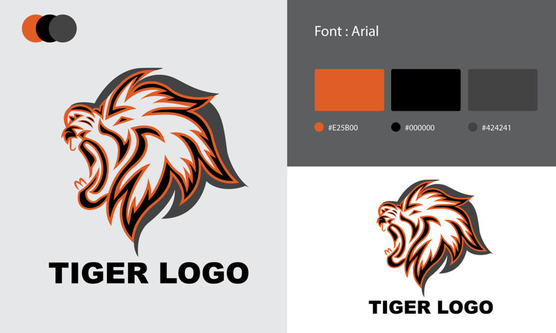 Tiger Business Logo Template Design
