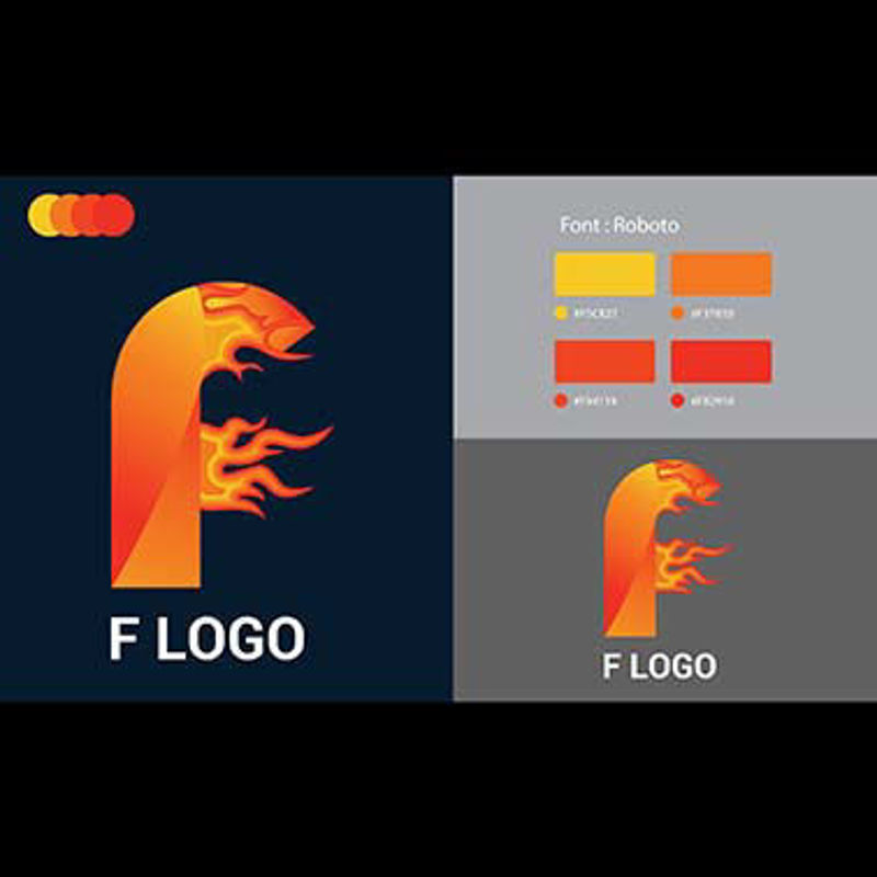 F Logo inspiration Template Design