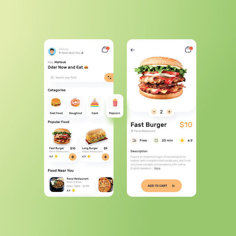 Food App Design