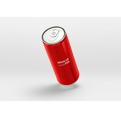 Packaging mockup of coke cans in restaurants