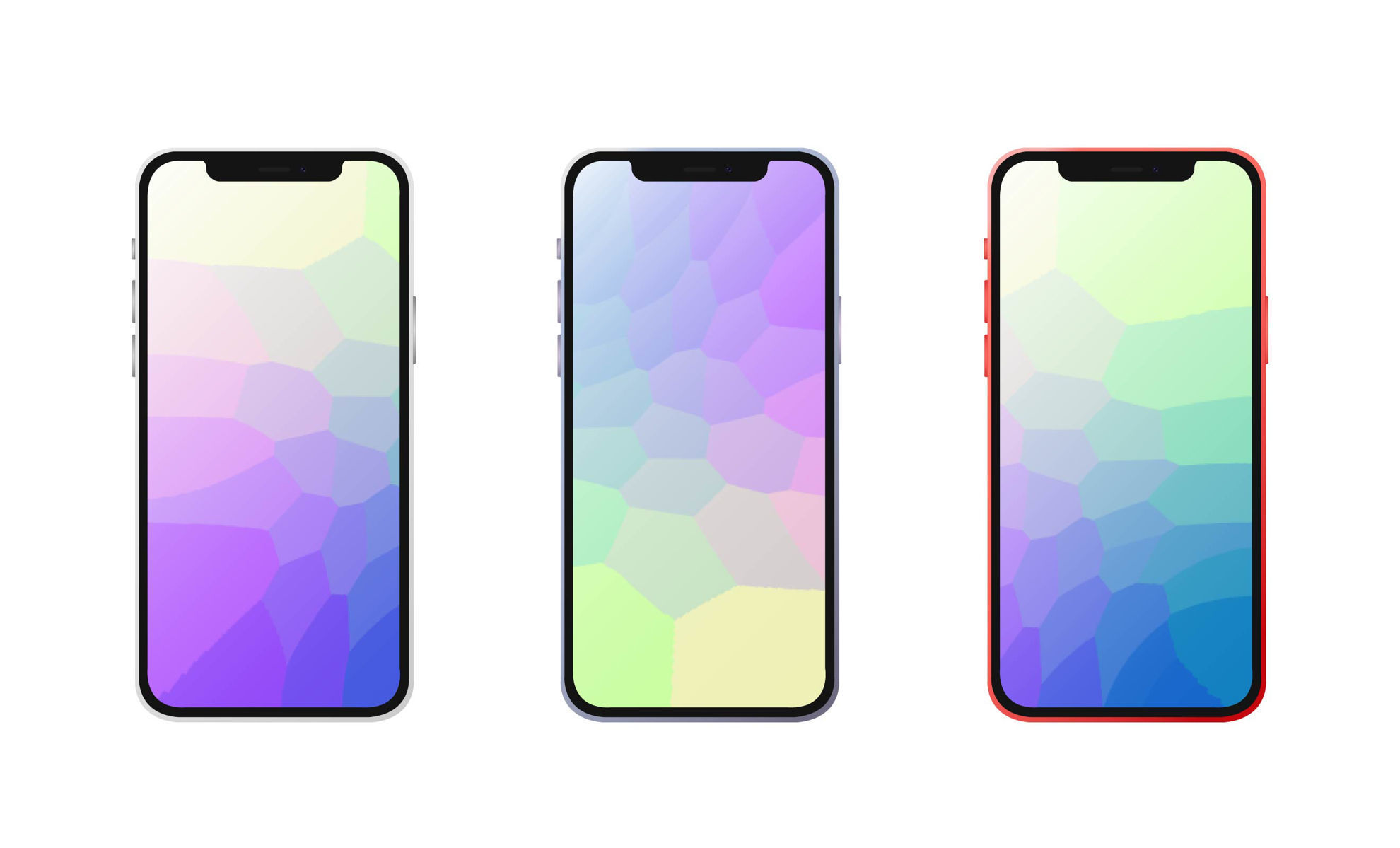 Iphone 12 vectors mockup