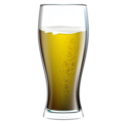 Restaurant  beer glass vector