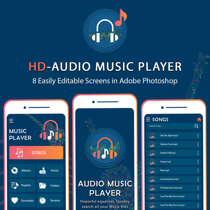 HD-Audio Music Player UI/UX